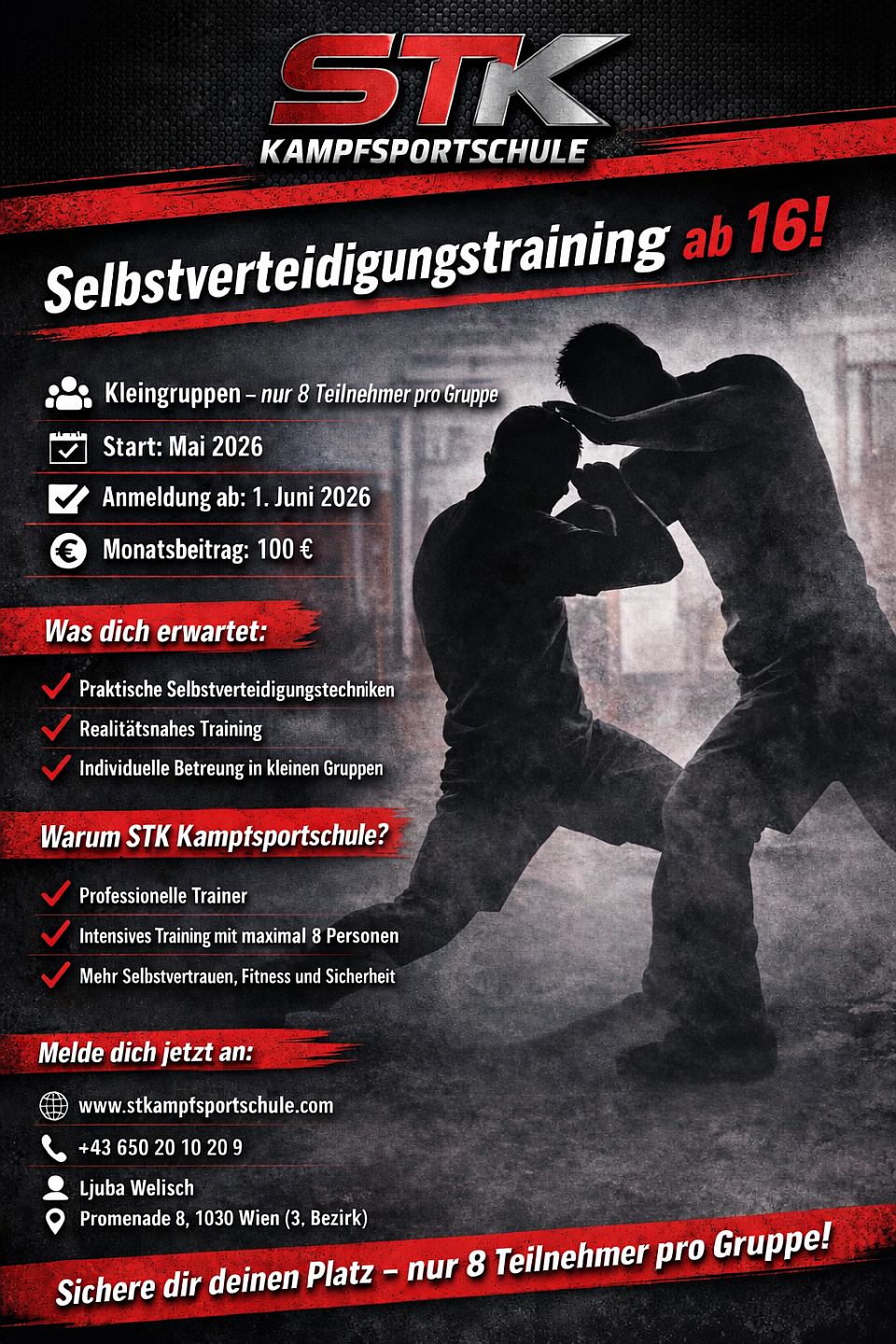 Neu !  STK Kampfsportschule  in Wien