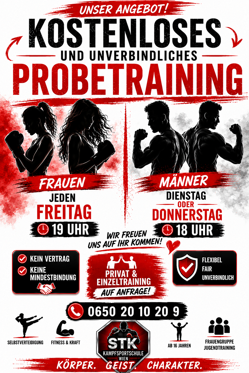 STK Kampfsportschule Probetraining Wien 3 Bezirk ( Landstraße)