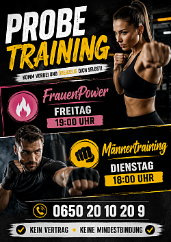 Probetraining Freitag Frauen 19 Uhr Dienstag 18 Uhr Männer